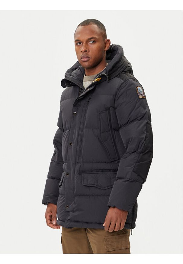 Parajumpers Kurtka puchowa Harraskeet 25WMPMPUHF03 Czarny Regular Fit. Kolor: czarny. Materiał: syntetyk
