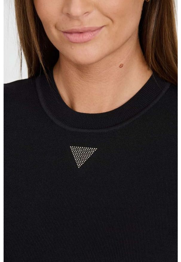 Guess - GUESS Czarny damski top Alexia Tank, Rozmiar L. Kolor: czarny