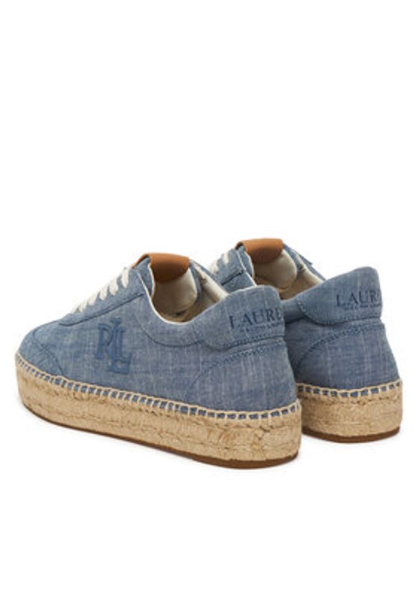 Lauren Ralph Lauren - LAUREN RALPH LAUREN Espadryle 802P10497001 Niebieski. Kolor: niebieski. Materiał: materiał