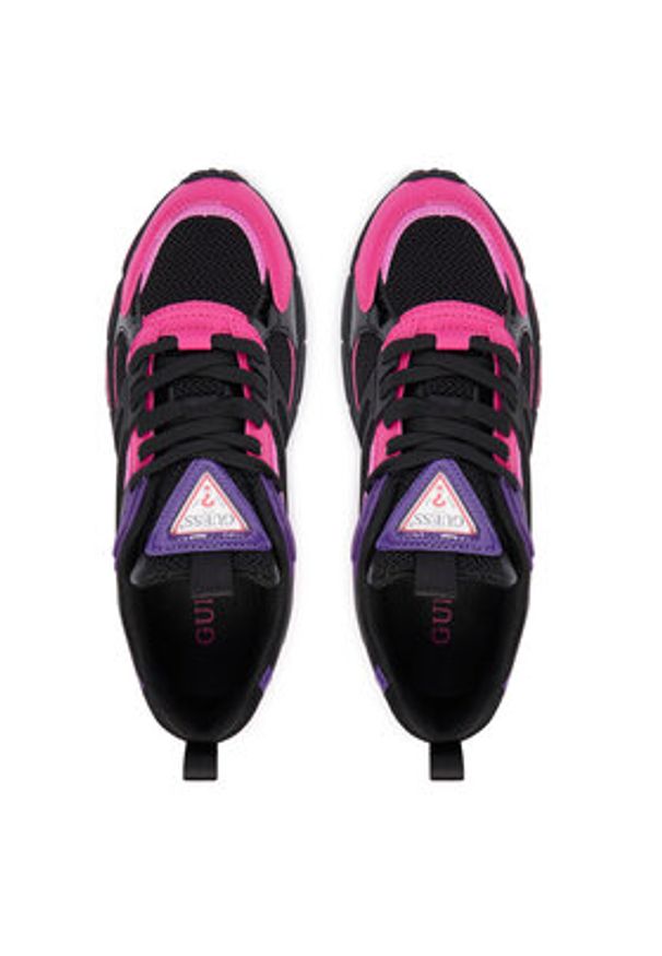 Guess Sneakersy FLFBVL ELE12 Czarny. Kolor: czarny. Materiał: materiał