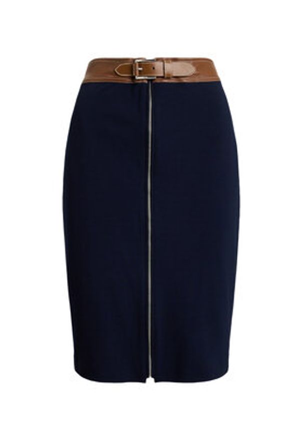 Lauren Ralph Lauren - LAUREN RALPH LAUREN Spódnica ołówkowa 200980024001 Granatowy Slim Fit. Kolor: niebieski. Materiał: wiskoza