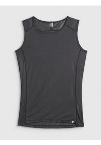 4f - 4F Potówka kolarska męska - czarna L. Kolor: czarny. Materiał: włókno, skóra. Długość: długie. Sport: kolarstwo #1