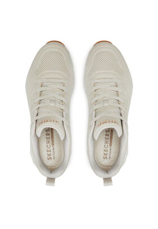 skechers - Skechers Sneakersy 177390/OFWT Biały. Kolor: biały. Materiał: skóra