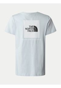 The North Face T-Shirt Redbox NF0A87NM Błękitny Regular Fit. Kolor: niebieski. Materiał: bawełna