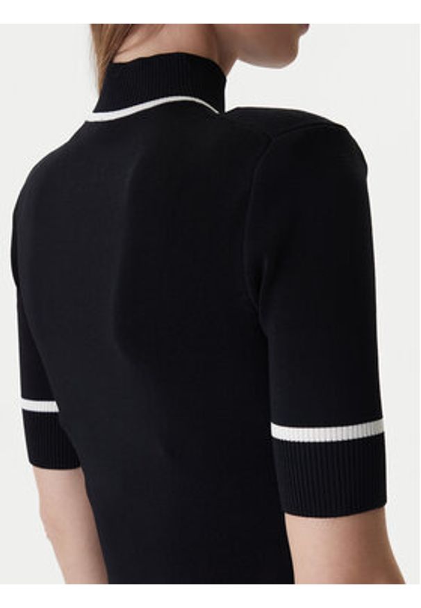 Marciano Guess Sukienka dzianinowa 6RGK24 5905Z Czarny Classic Fit. Kolor: czarny. Materiał: wiskoza