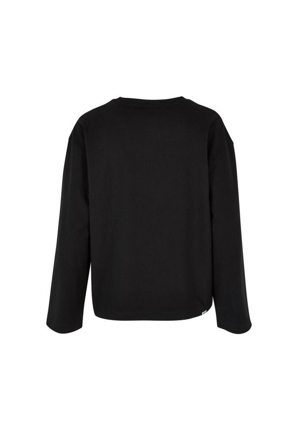 Urban Classics - Damska Koszulka Z Długim Rękawem Z Bawełny Organicznej. Kolor: czarny. Materiał: bawełna. Długość rękawa: długi rękaw. Długość: długie