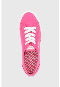 Pepe Jeans tenisówki brady w basic damskie kolor różowy. Nosek buta: okrągły. Zapięcie: sznurówki. Kolor: różowy. Materiał: guma #5
