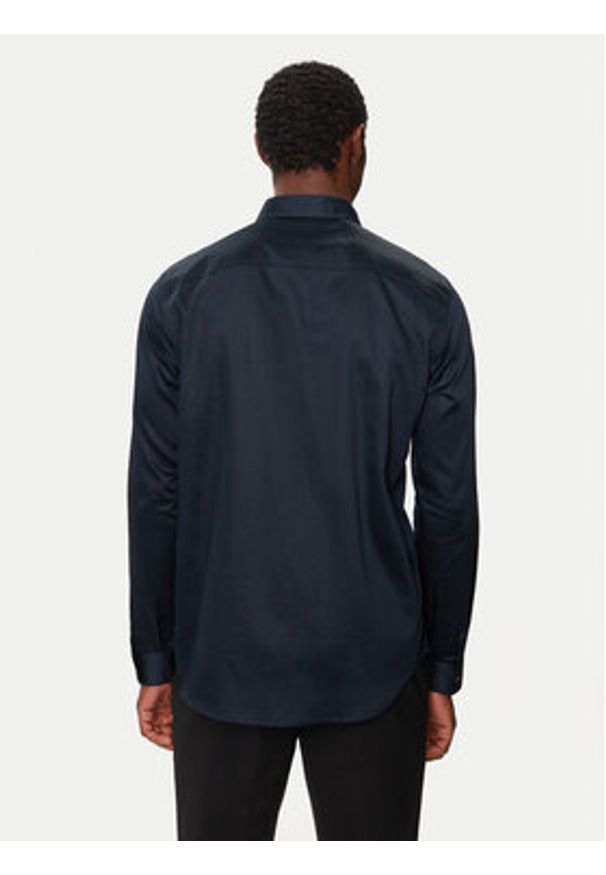 Armani Exchange Koszula 6DZC27 ZNZRZ 1510 Granatowy Slim Fit. Kolor: niebieski. Materiał: bawełna