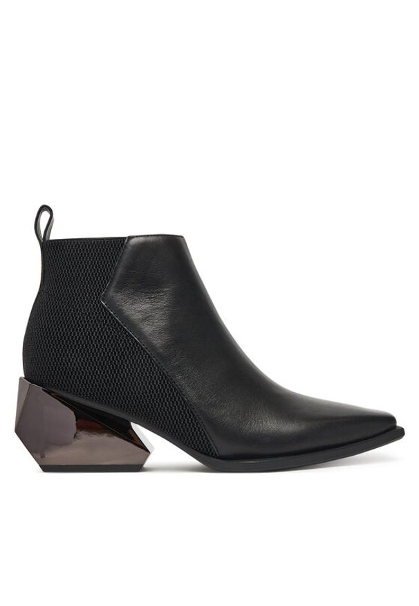 United Nude Botki Ricky Mid 109500116 Czarny. Kolor: czarny. Materiał: skóra