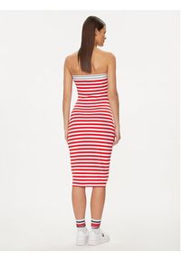 Tommy Jeans Sukienka letnia Logo Tape DW0DW17922 Czerwony Slim Fit. Kolor: czerwony. Materiał: wiskoza. Sezon: lato #5