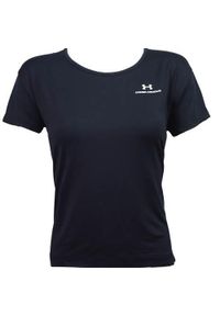 Koszulka sportowa damska Under Armour Rush Energy. Kolor: niebieski. Długość rękawa: krótki rękaw. Długość: krótkie. Sport: taniec, joga i pilates
