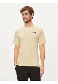 The North Face T-Shirt NF0A87NU Beżowy Regular Fit. Kolor: beżowy. Materiał: bawełna #1