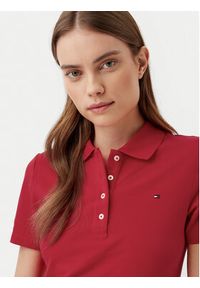 TOMMY HILFIGER - Tommy Hilfiger Polo 1985 WW0WW43225 Czerwony Slim Fit. Typ kołnierza: polo. Kolor: czerwony. Materiał: bawełna #2