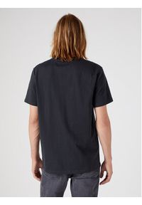 Wrangler T-Shirt Branded W773EEXV6 112331867 Czarny Regular Fit. Kolor: czarny. Materiał: bawełna