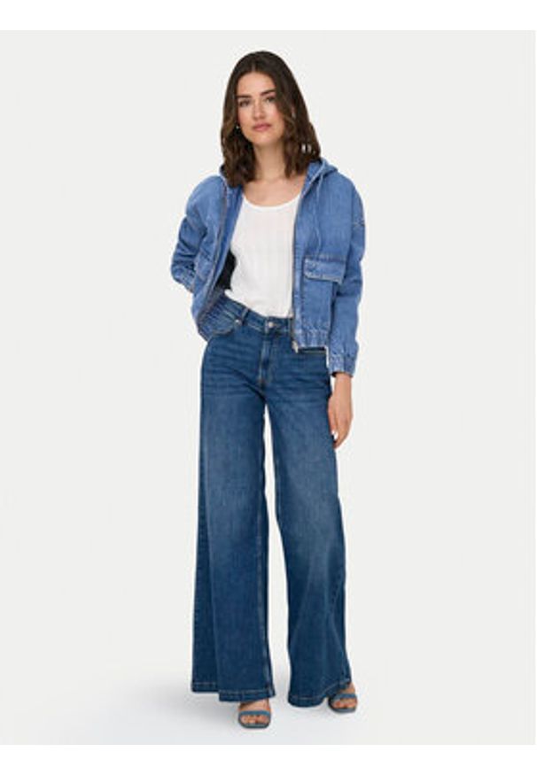 only - ONLY Kurtka jeansowa Kenzie 15356696 Niebieski Regular Fit. Kolor: niebieski. Materiał: bawełna