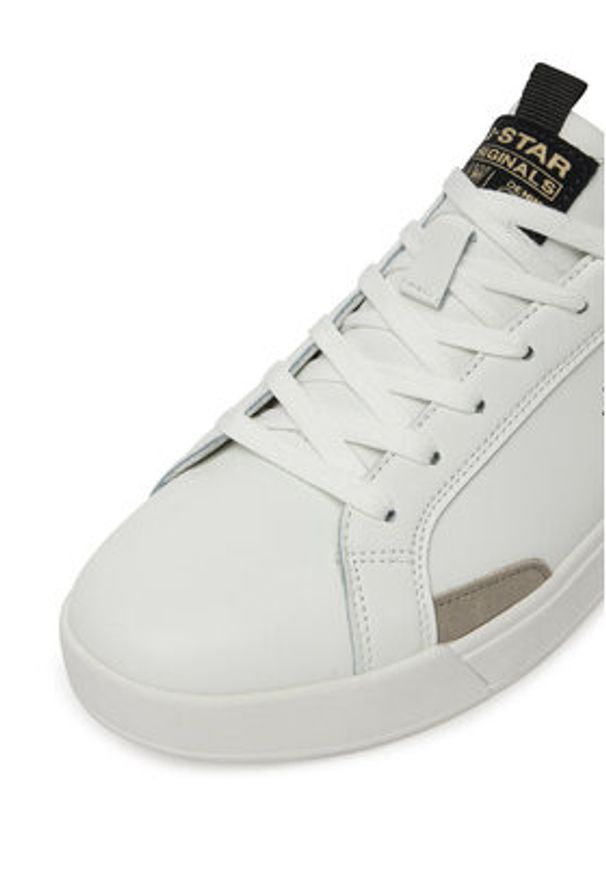 G-Star RAW - G-Star Raw Sneakersy V5-10501L Biały. Kolor: biały. Materiał: skóra