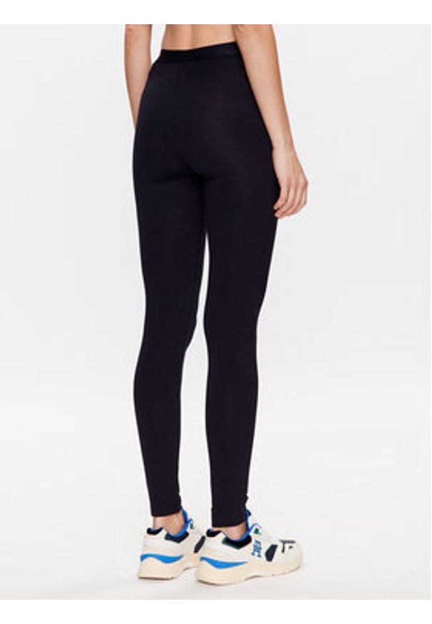 TOMMY HILFIGER - Tommy Hilfiger Legginsy UW0UW04524 Granatowy Slim Fit. Kolor: niebieski. Materiał: bawełna
