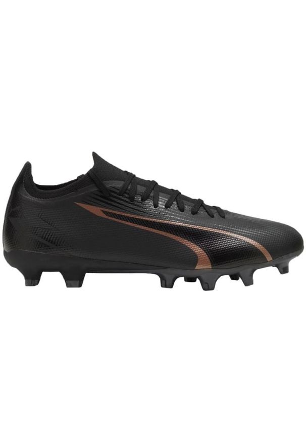 Buty piłkarskie Puma Ultra Match FG/AG M 107754 02 czarne. Kolor: czarny. Szerokość cholewki: normalna. Sport: piłka nożna