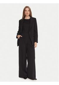 BOSS Spodnie palazzo C_Tiwi2 50545580 Czarny Wide Leg. Kolor: czarny. Materiał: syntetyk