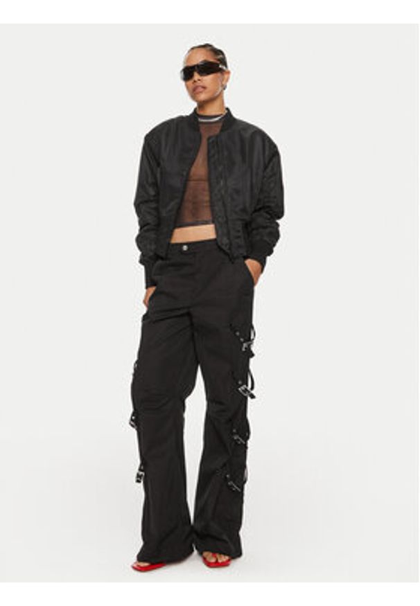 Hugo Kurtka bomber Falynn-1 50517107 Czarny Relaxed Fit. Kolor: czarny. Materiał: syntetyk