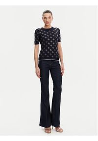Guess Sweter W5GR20 Z3D60 Granatowy Regular Fit. Kolor: niebieski. Materiał: wiskoza