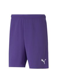 Spodenki do piłki nożnej męskie Puma team RISE Short. Kolor: fioletowy, wielokolorowy, biały. Sport: piłka nożna #1