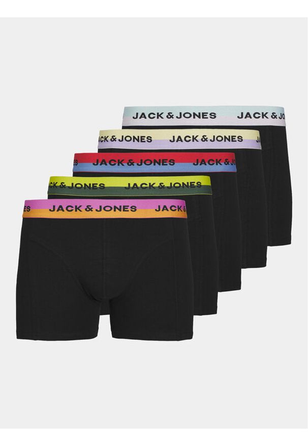 Jack & Jones - Jack&Jones Komplet 5 par bokserek 12250337 Czarny. Kolor: czarny. Materiał: bawełna