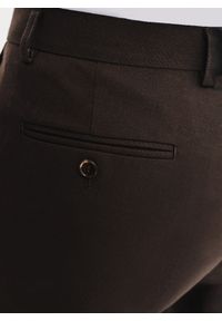 Pako Lorente - PAKO LORENTE – Brązowe spodnie garniturowe. Kolor: brązowy. Materiał: poliester, wełna. Wzór: gładki. Styl: elegancki #8