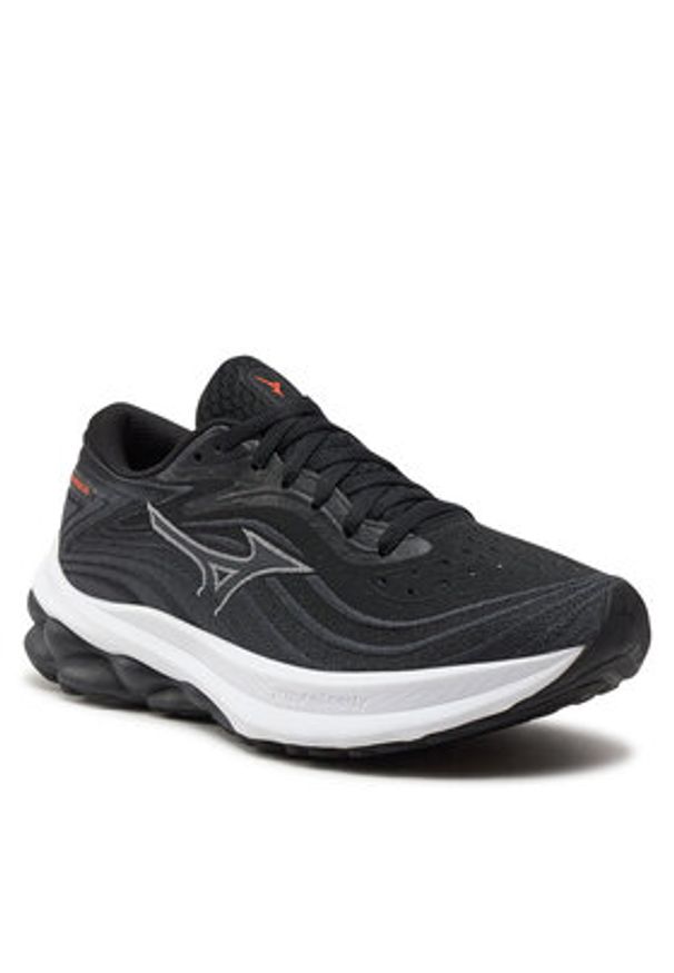 Mizuno Buty do biegania Wave Skyrise 5 J1GD2409 Czarny. Kolor: czarny. Materiał: materiał. Model: Mizuno Wave