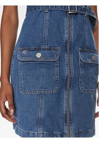 Tommy Jeans Sukienka jeansowa DW0DW17682 Granatowy Slim Fit. Kolor: niebieski. Materiał: jeans #3
