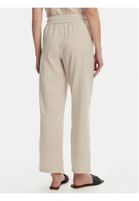 Vero Moda Spodnie materiałowe Caia 10333796 Beżowy Wide Leg. Kolor: beżowy. Materiał: bawełna #5