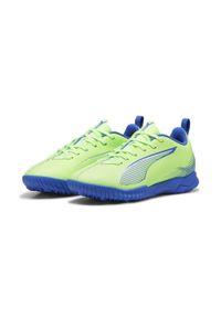 Puma - Młodzieżowe buty piłkarskie ULTRA 5 PLAY TT PUMA. Kolor: żółty, biały, wielokolorowy, niebieski. Sport: piłka nożna