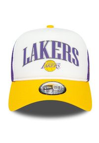 New Era Czapka z daszkiem Nba Retro Trucker Lakers 60434966 Biały. Kolor: biały. Materiał: materiał. Styl: retro #2