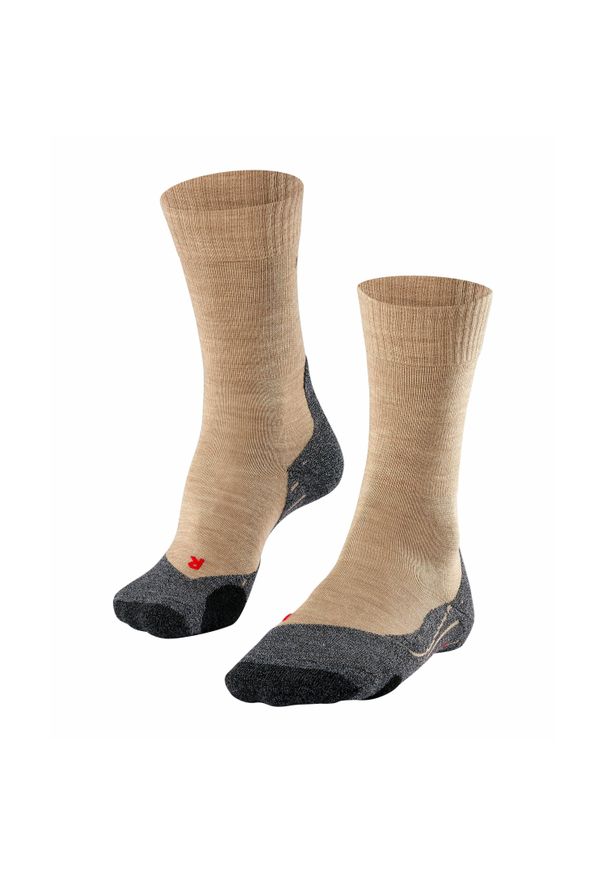 Skarpetki damskie Falke TK2. Kolor: beżowy. Sport: bieganie, turystyka piesza