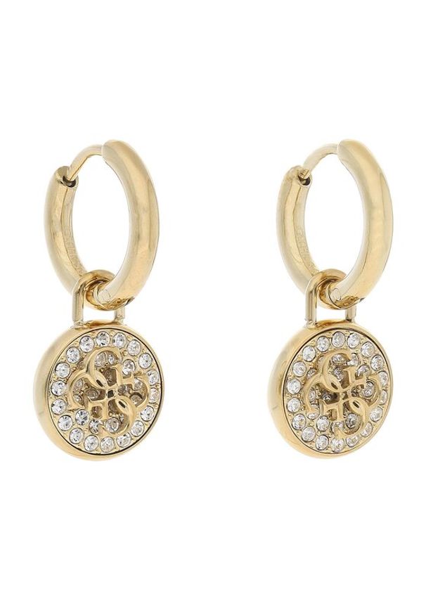 Guess Kolczyki Dreaming Guess JUBE03 131JW Żółte złoto. Materiał: złote. Kolor: żółty, złoty, wielokolorowy