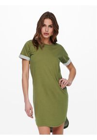 JDY Sukienka codzienna Ivy 15174793 Zielony Regular Fit. Okazja: na co dzień. Kolor: zielony. Materiał: bawełna, syntetyk. Typ sukienki: proste. Styl: casual #1