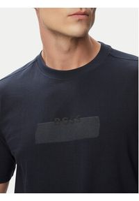 BOSS T-Shirt Logo Tape 50566606 Granatowy Regular Fit. Kolor: niebieski. Materiał: bawełna #3