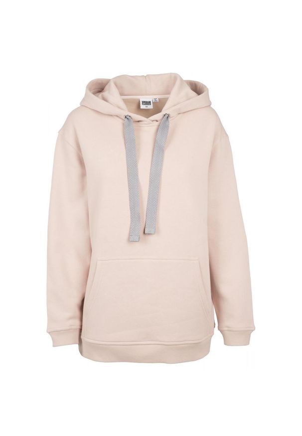 Urban Classics - Bluza damska z kapturem Urban Classic Oversized 3-tone. Typ kołnierza: kaptur. Kolor: różowy, wielokolorowy, biały