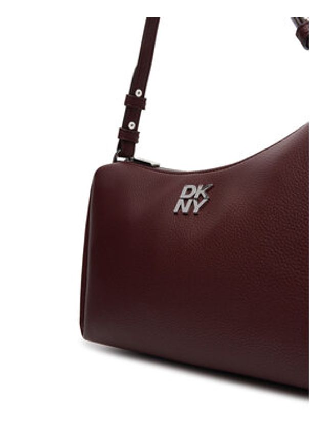 DKNY Torebka R423AE54 Bordowy. Kolor: czerwony. Materiał: skórzane
