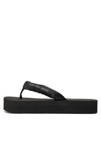 Calvin Klein Jeans Japonki Beach Sandal Flatform Padded Ny YW0YW01400 Czarny. Kolor: czarny