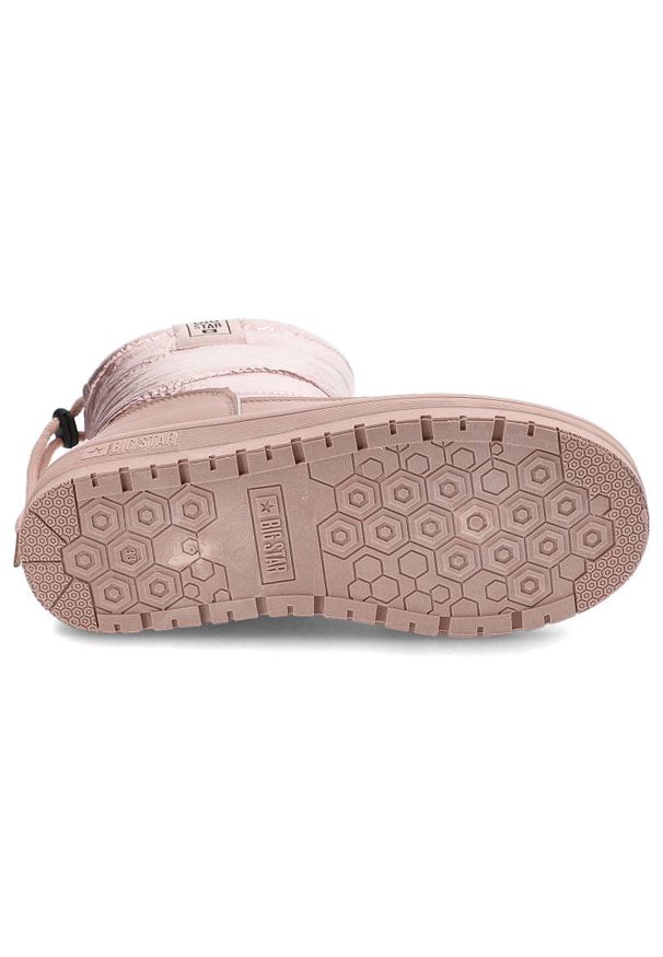 Big-Star - Różowe Śniegowce Big Star Modne Ocieplane Buty Dziecięce. Kolor: różowy. Materiał: syntetyk, materiał, skóra ekologiczna, futro. Szerokość cholewki: normalna