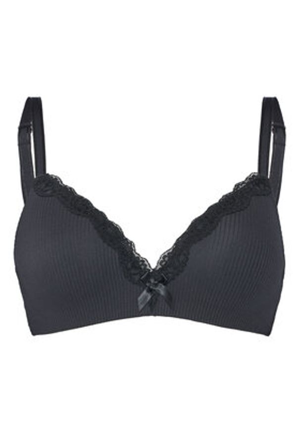 Hunkemöller Biustonosz bezfiszbinowy Lola 196413 Czarny. Kolor: czarny. Materiał: syntetyk