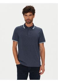 Michael Kors Polo CS550V85KS Granatowy Regular Fit. Typ kołnierza: polo. Kolor: niebieski. Materiał: bawełna