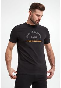 Karl Lagerfeld - T-shirt męski KARL LAGERFELD. Materiał: włókno, bawełna. Wzór: nadruk #5
