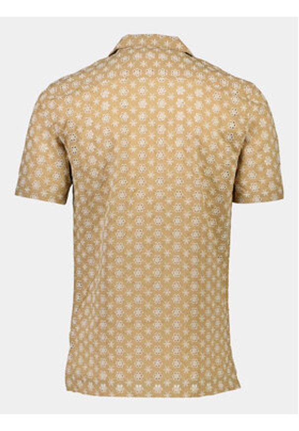 Lindbergh Koszula 30-203569 Beżowy Relaxed Fit. Kolor: beżowy. Materiał: bawełna