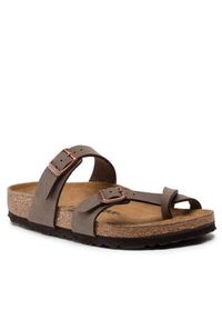 Birkenstock Japonki Mayari 0071063 Brązowy. Kolor: brązowy. Materiał: skóra