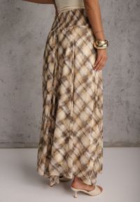 Renee - Żółta Spódnica Preppy o Rozkloszowanym Kroju z Marszczeniem w Talii Telemeia. Kolor: żółty. Materiał: poliester. Długość: krótkie #8