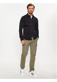 Pepe Jeans Koszula jeansowa PM307490 Czarny Slim Fit. Kolor: czarny. Materiał: bawełna