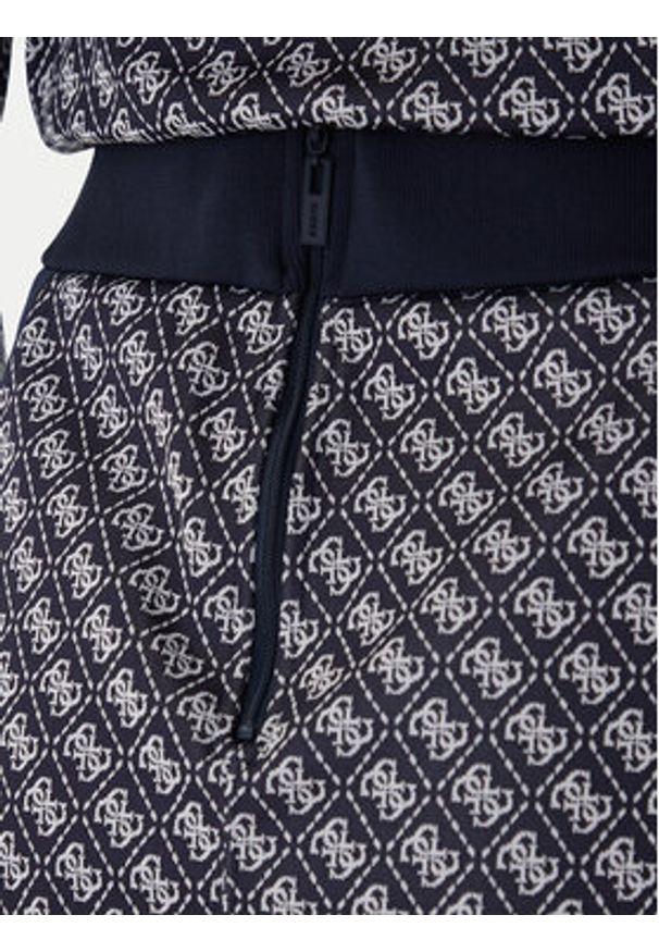 Guess Spódnica mini V6RD04 K2042 Granatowy Regular Fit. Kolor: niebieski. Materiał: syntetyk