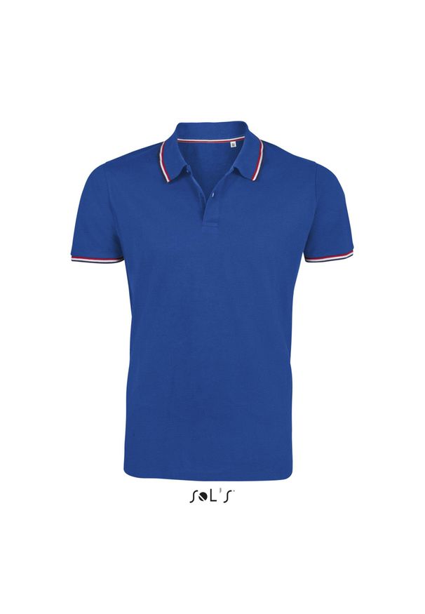 SOL'S - Polo Sol's Prestige. Typ kołnierza: polo. Kolor: niebieski. Materiał: bawełna